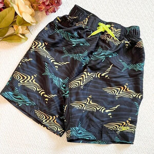 Speedo Little Boy’s Boardshort Swimsuit Blue Sharks Size 4